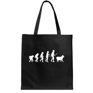 Evolution of sheep Farmer Shepherd Farm Farmer Fleece Shepherd Navy Black Multicolor Canvas Tote Bag