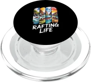 Experience the Thrill of Rafting Adventures Life PopSockets PopGrip for MagSafe
