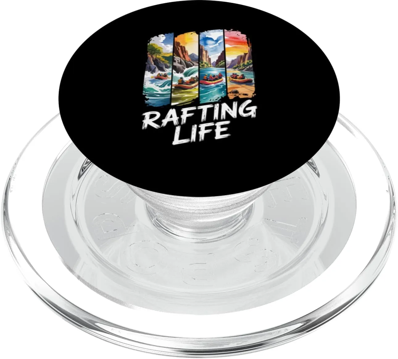 Experience the Thrill of Rafting Adventures Life PopSockets PopGrip for MagSafe