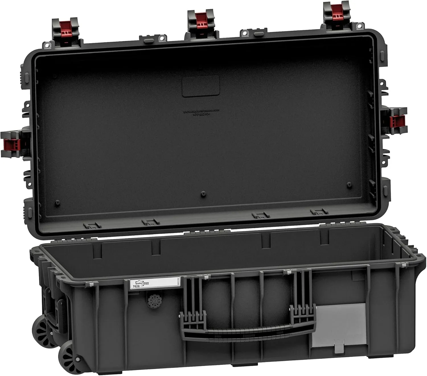 EXPLORER HL Waterproof Rolling Case, Black, No foam, Made in Italy