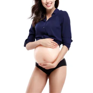 Fake Belly Pregnancy Pregnant Silica Gel Fake Belly Artificial Pregnancy Bump Adjustable Pregnancy Belly for Role Play Accessories Camouflage Costumes (Size : XL)