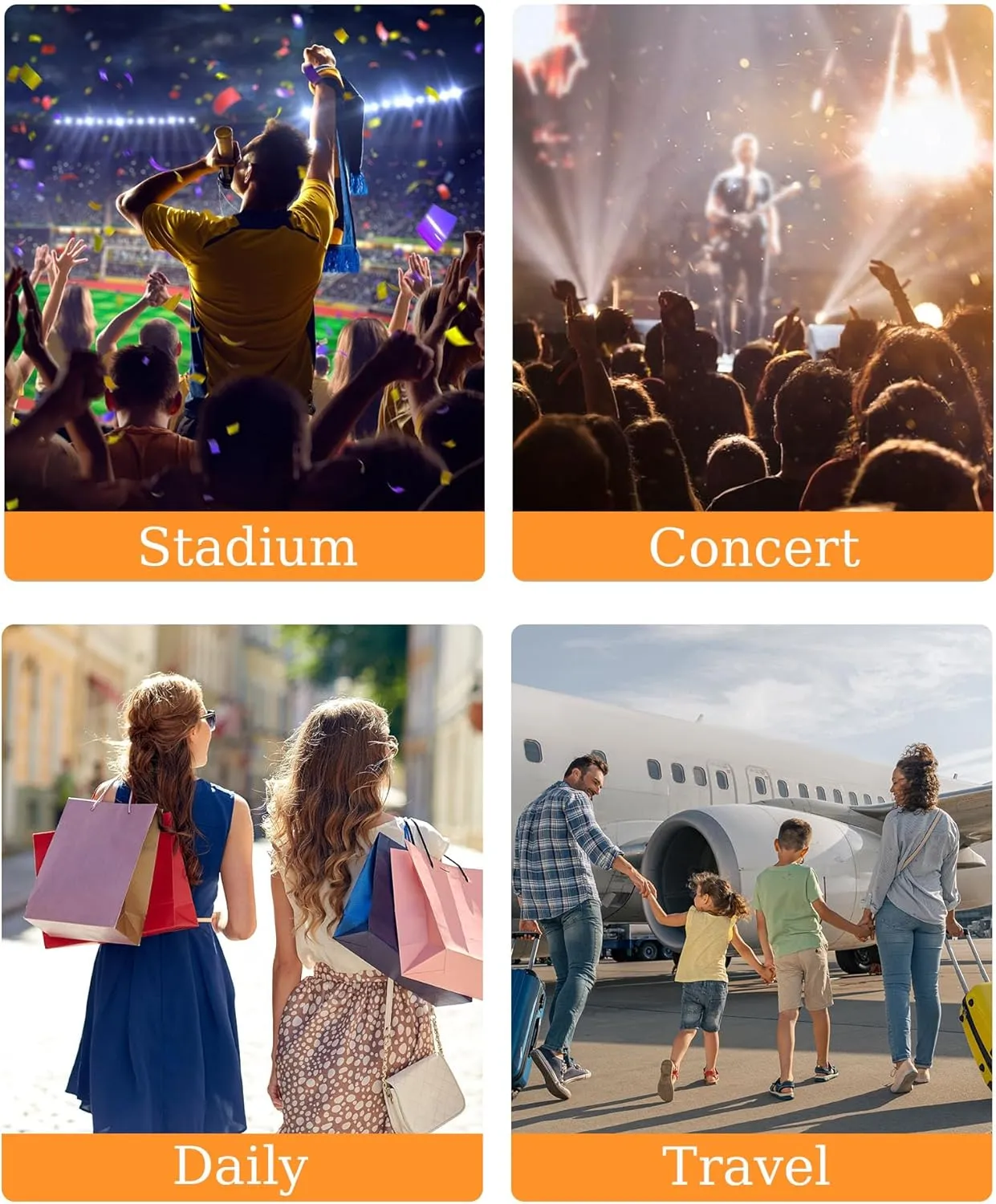 FANGSUN Clear Crossbody Bag Stadium Approved, Clear Purse for Women, Transparent Shoulder Messenger Handbag for Concert Sport