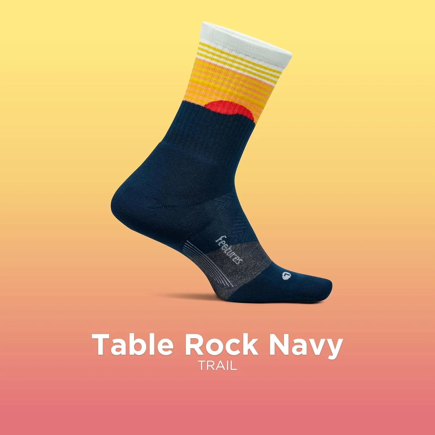 Feetures Trail Max Cushion Mini Crew Sock - Hiking Socks for Men & Women(1 Pair)