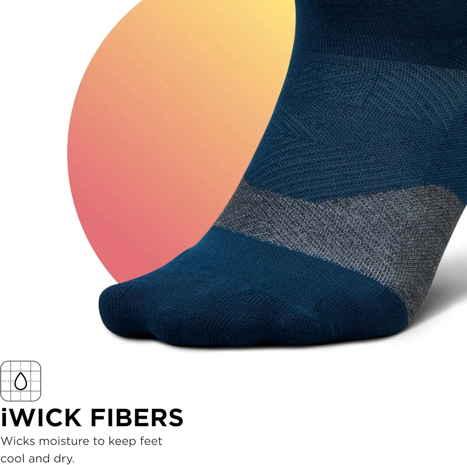 Feetures Trail Max Cushion Mini Crew Sock - Hiking Socks for Men & Women(1 Pair)