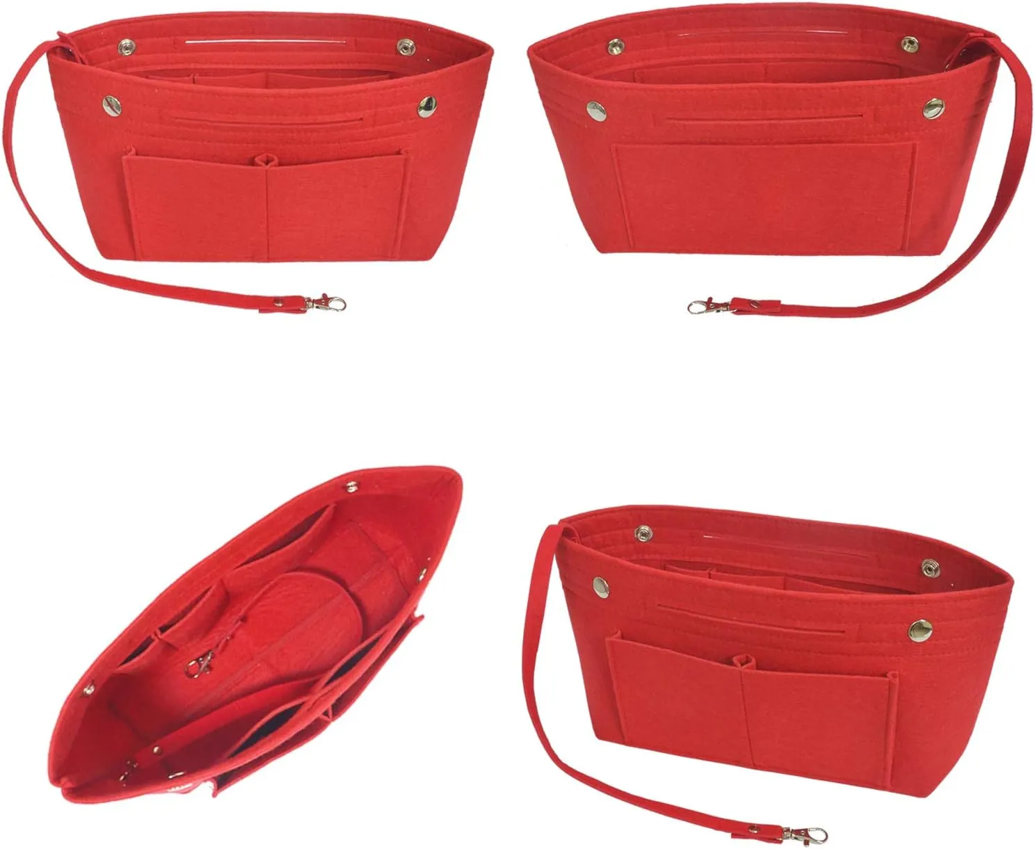 Felt Tote Handbag Purse Organizer Insert Divider Shaper Bag in Bag