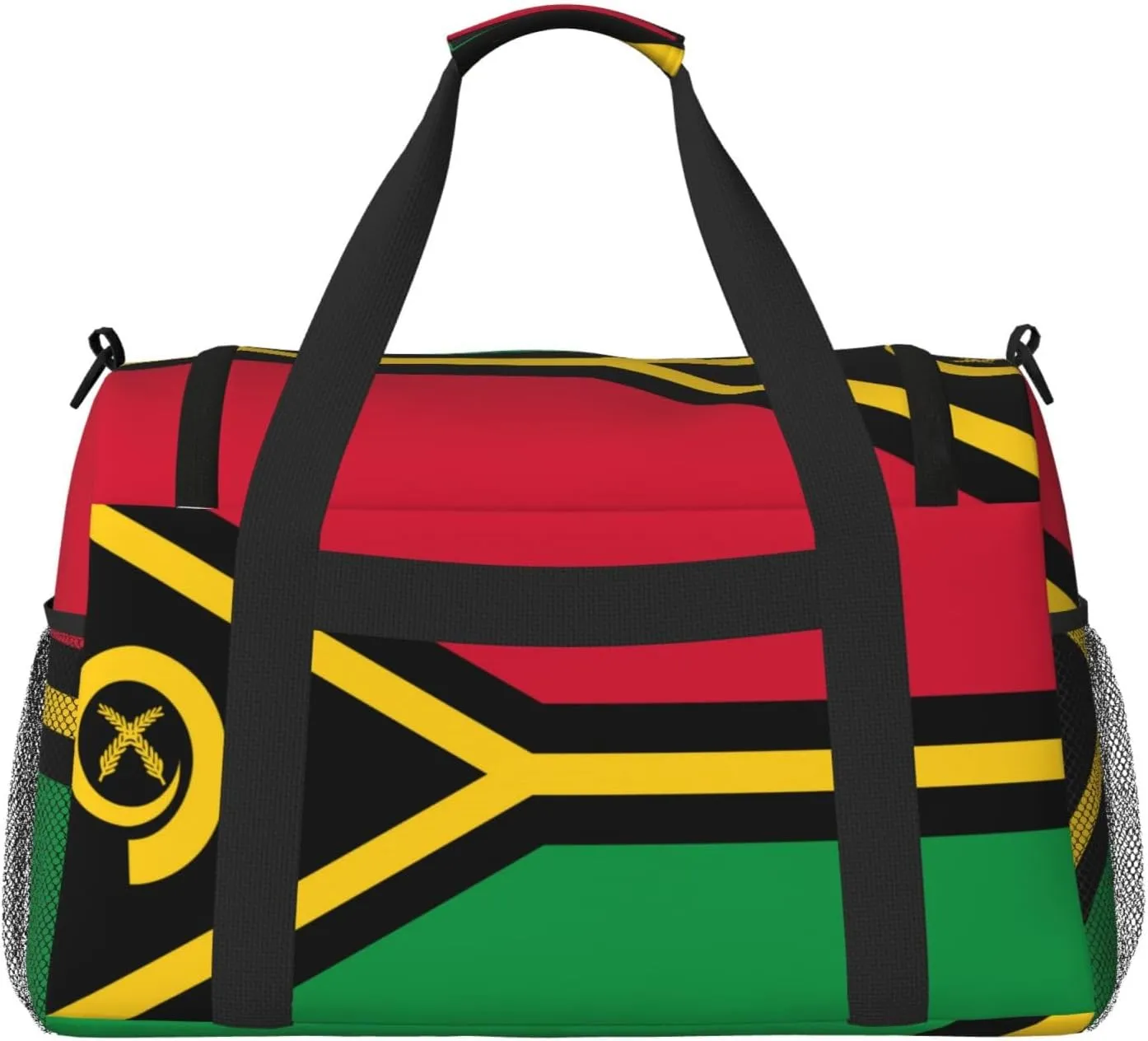 Flag Of Vanuatu Travel Duffel Bag Large Foldable Waterproof Overnight Bag For Beach Swim Bags Pool Sports Gym