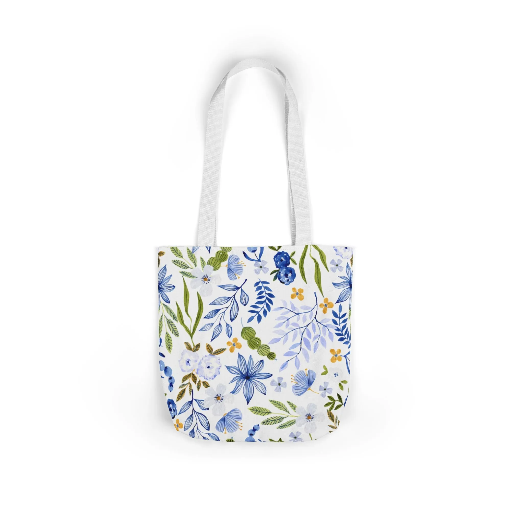 Floral Canvas Tote Bag Flower Handbag, Stylish Beach Tote, Vacation Bag