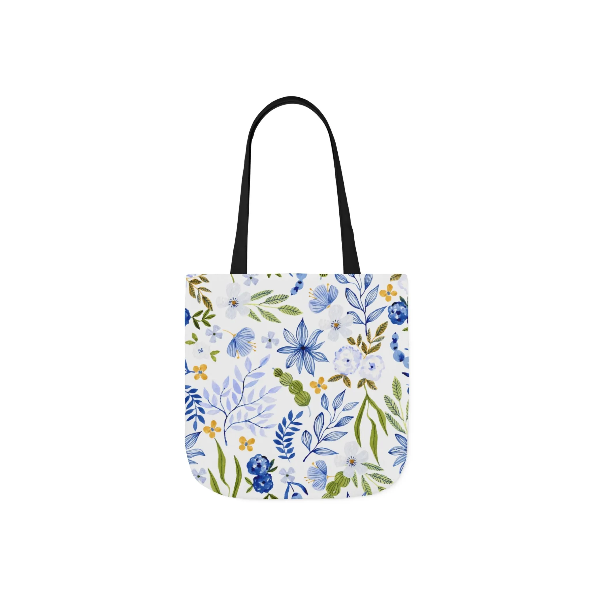 Floral Canvas Tote Bag Flower Handbag, Stylish Beach Tote, Vacation Bag