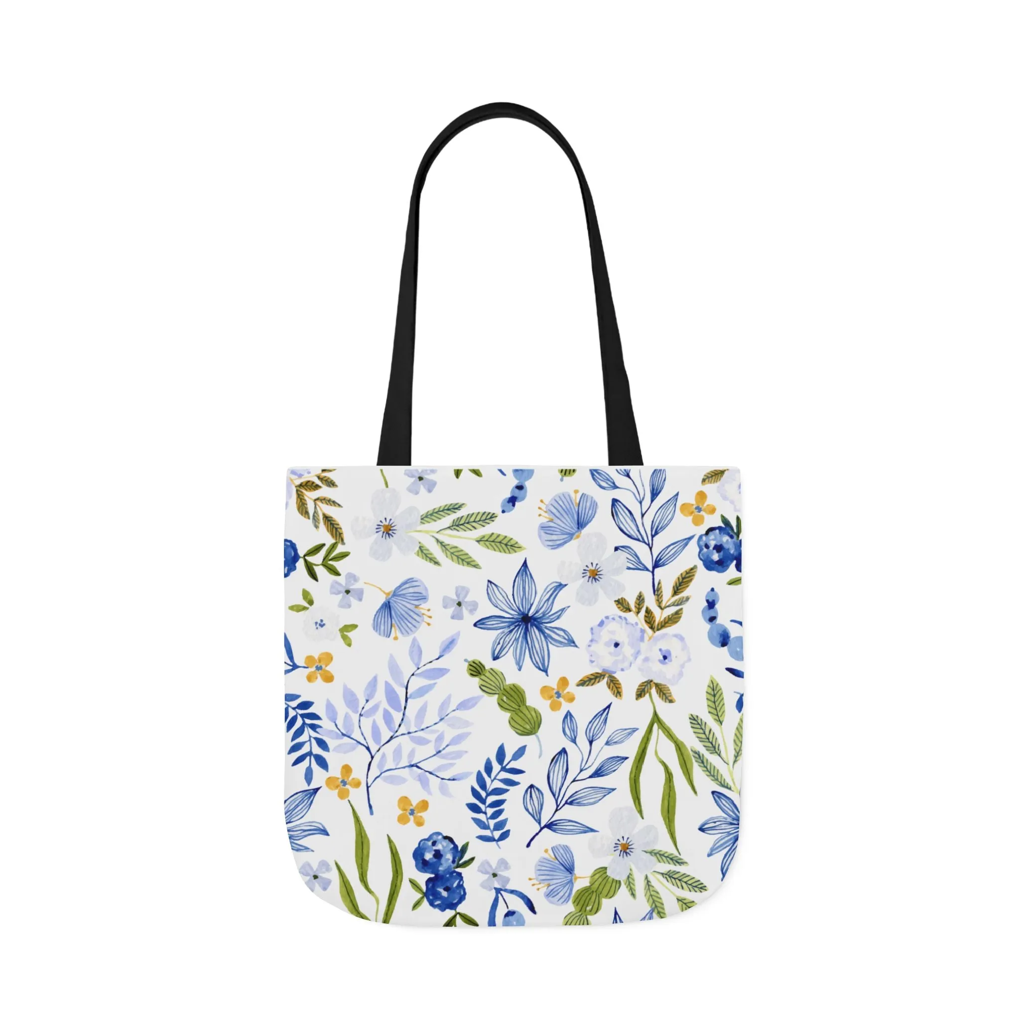 Floral Canvas Tote Bag Flower Handbag, Stylish Beach Tote, Vacation Bag