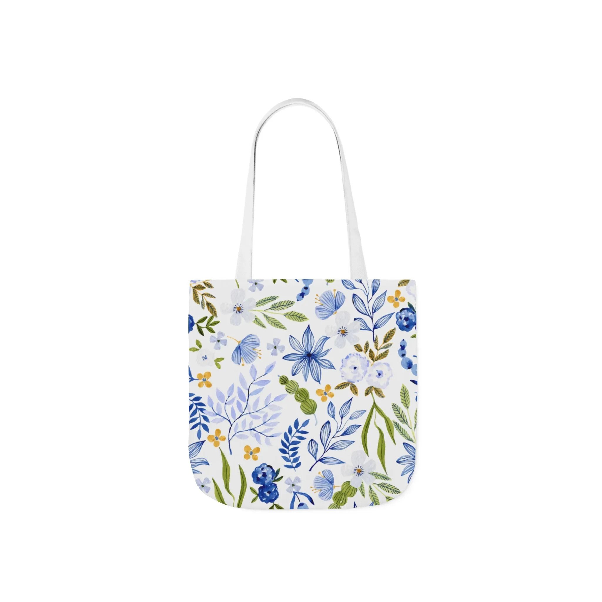 Floral Canvas Tote Bag Flower Handbag, Stylish Beach Tote, Vacation Bag
