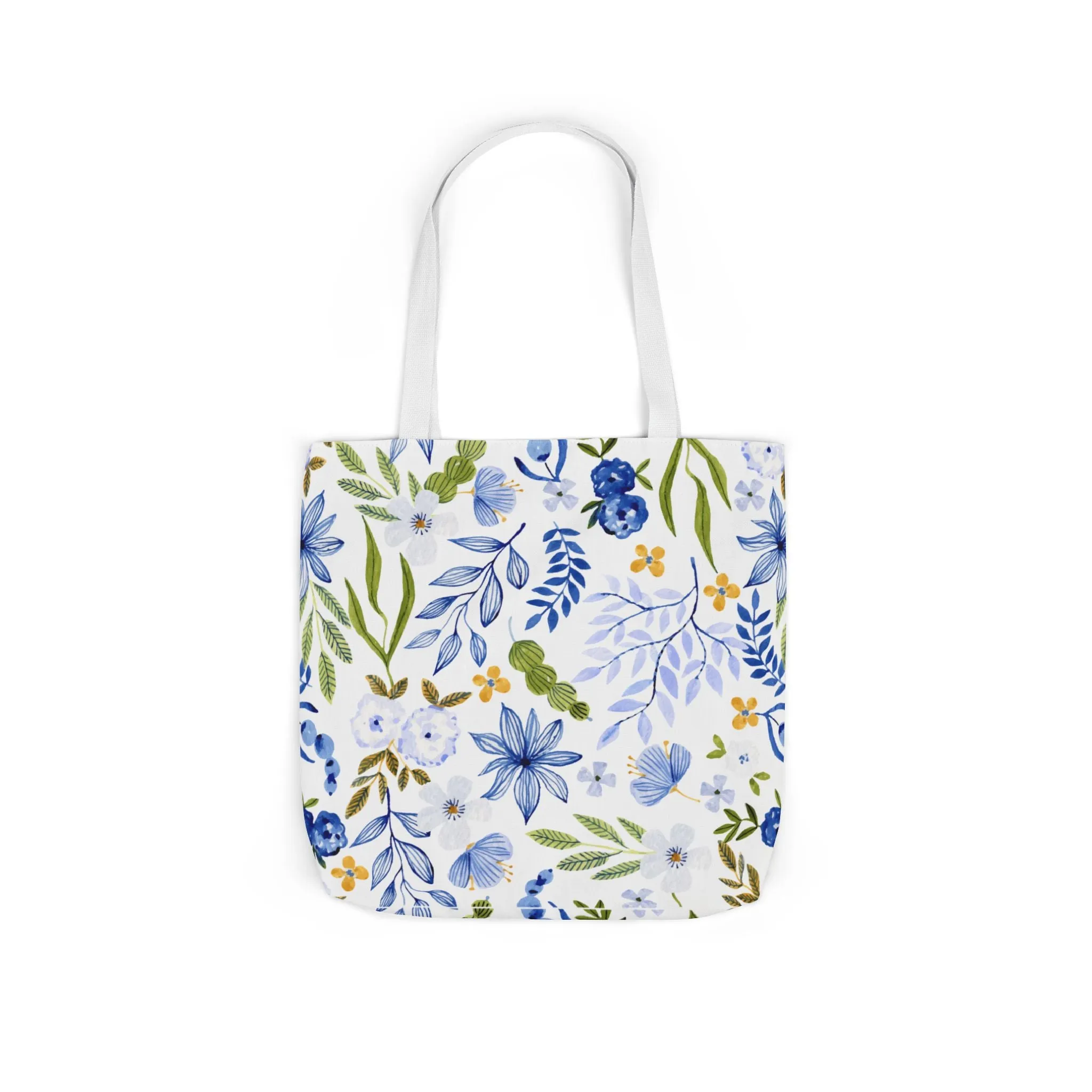 Floral Canvas Tote Bag Flower Handbag, Stylish Beach Tote, Vacation Bag