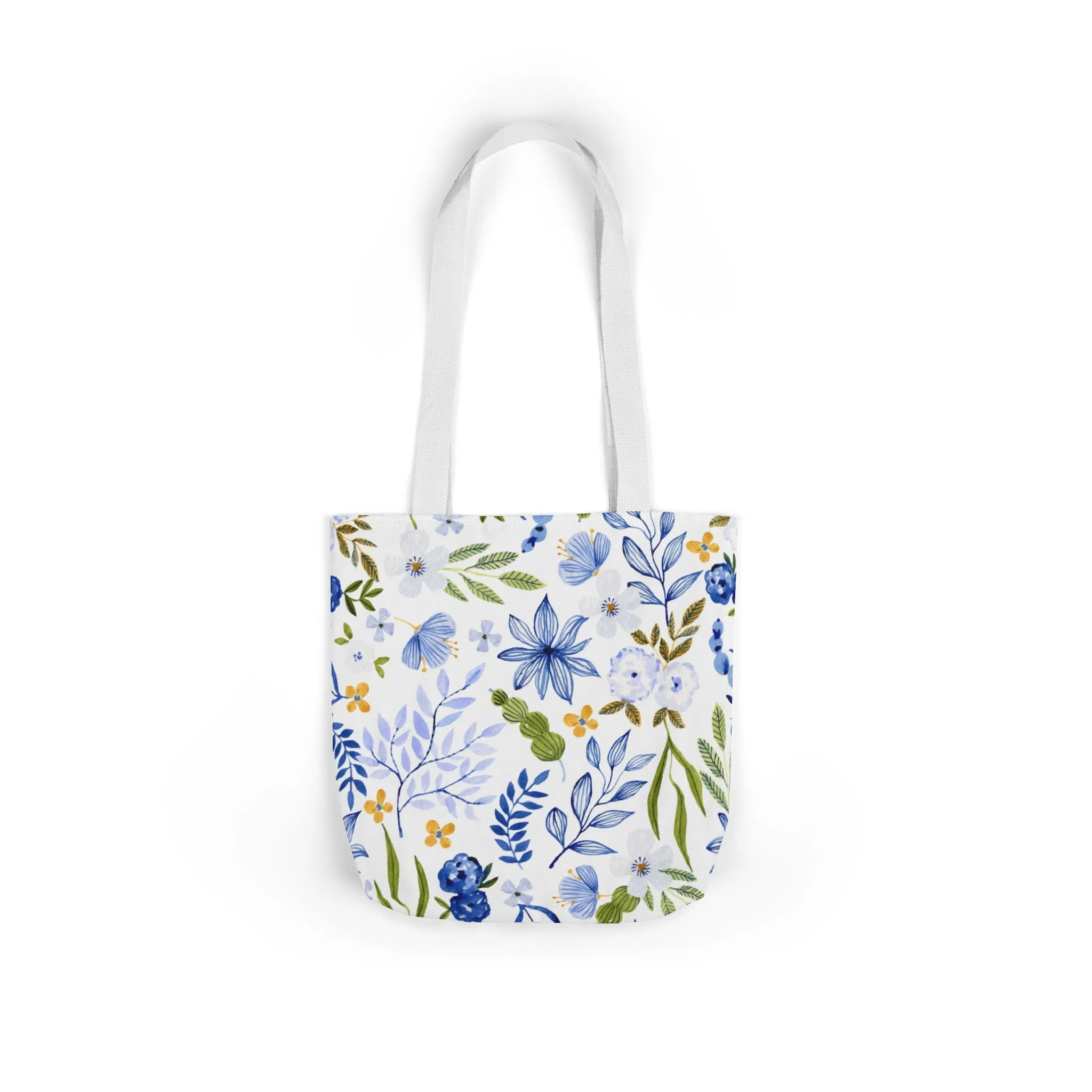 Floral Canvas Tote Bag Flower Handbag, Stylish Beach Tote, Vacation Bag