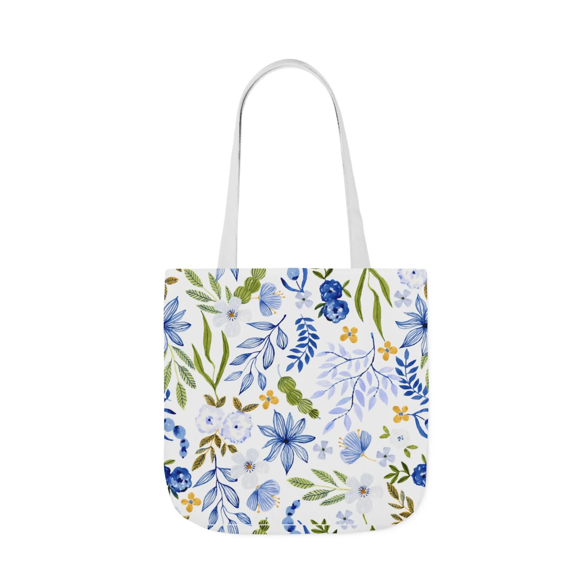 Floral Canvas Tote Bag Flower Handbag, Stylish Beach Tote, Vacation Bag
