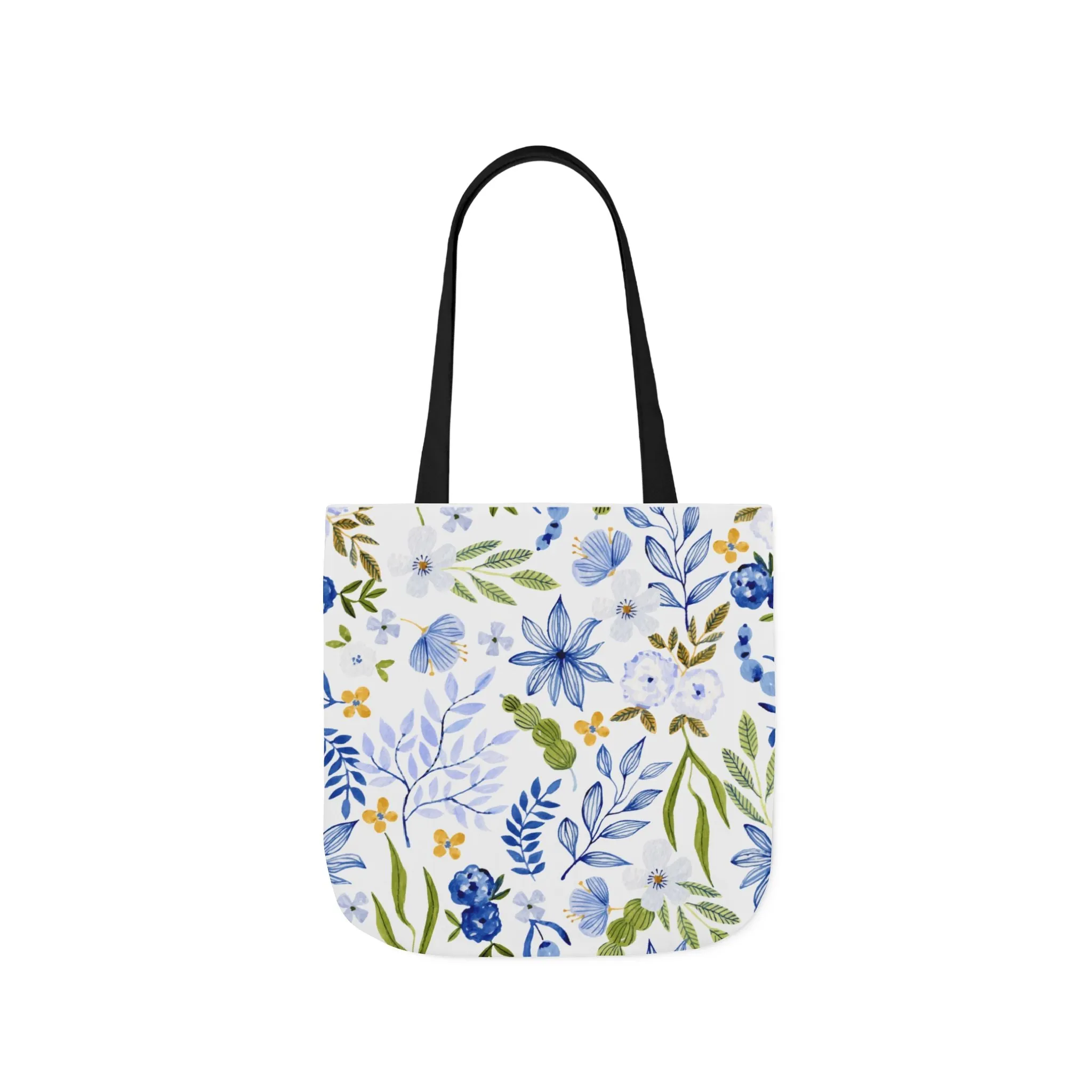 Floral Canvas Tote Bag Flower Handbag, Stylish Beach Tote, Vacation Bag