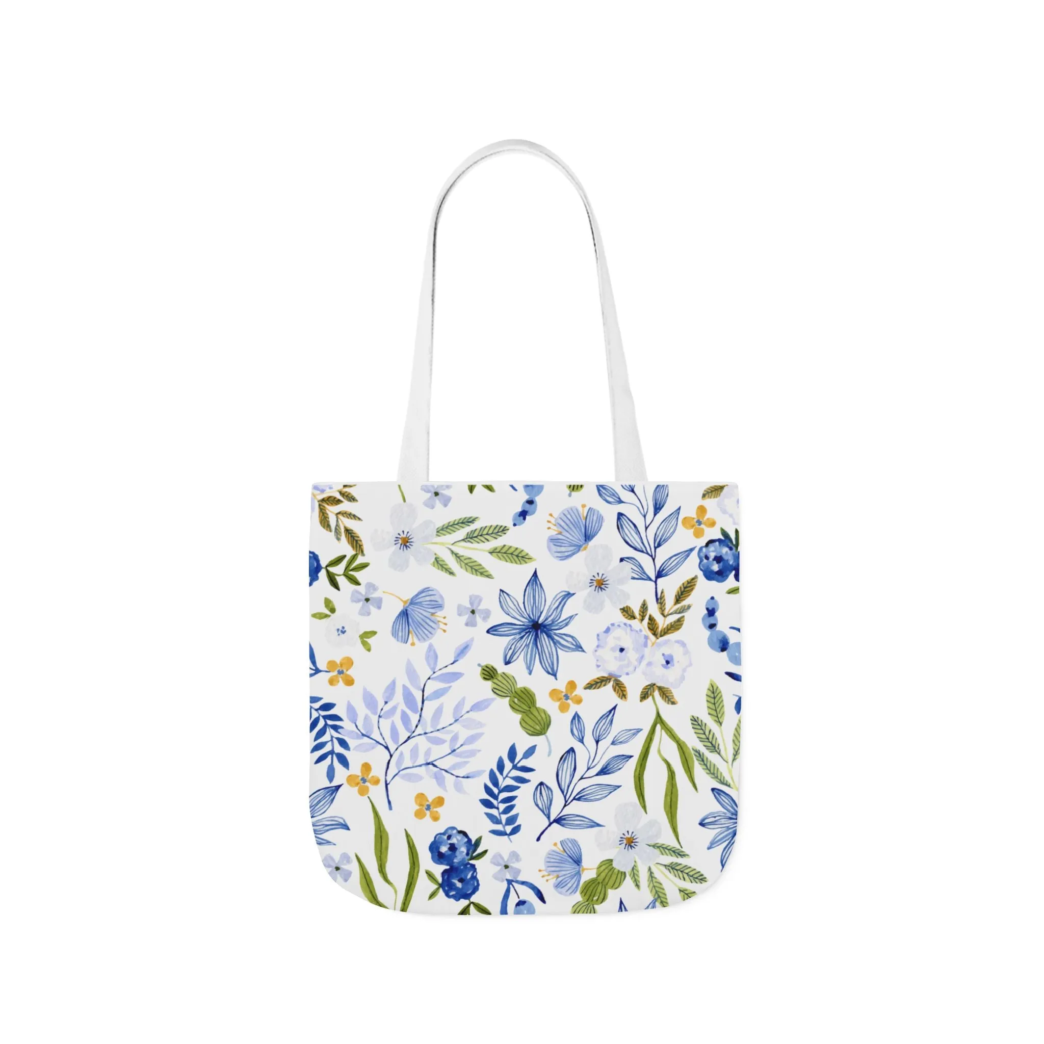 Floral Canvas Tote Bag Flower Handbag, Stylish Beach Tote, Vacation Bag