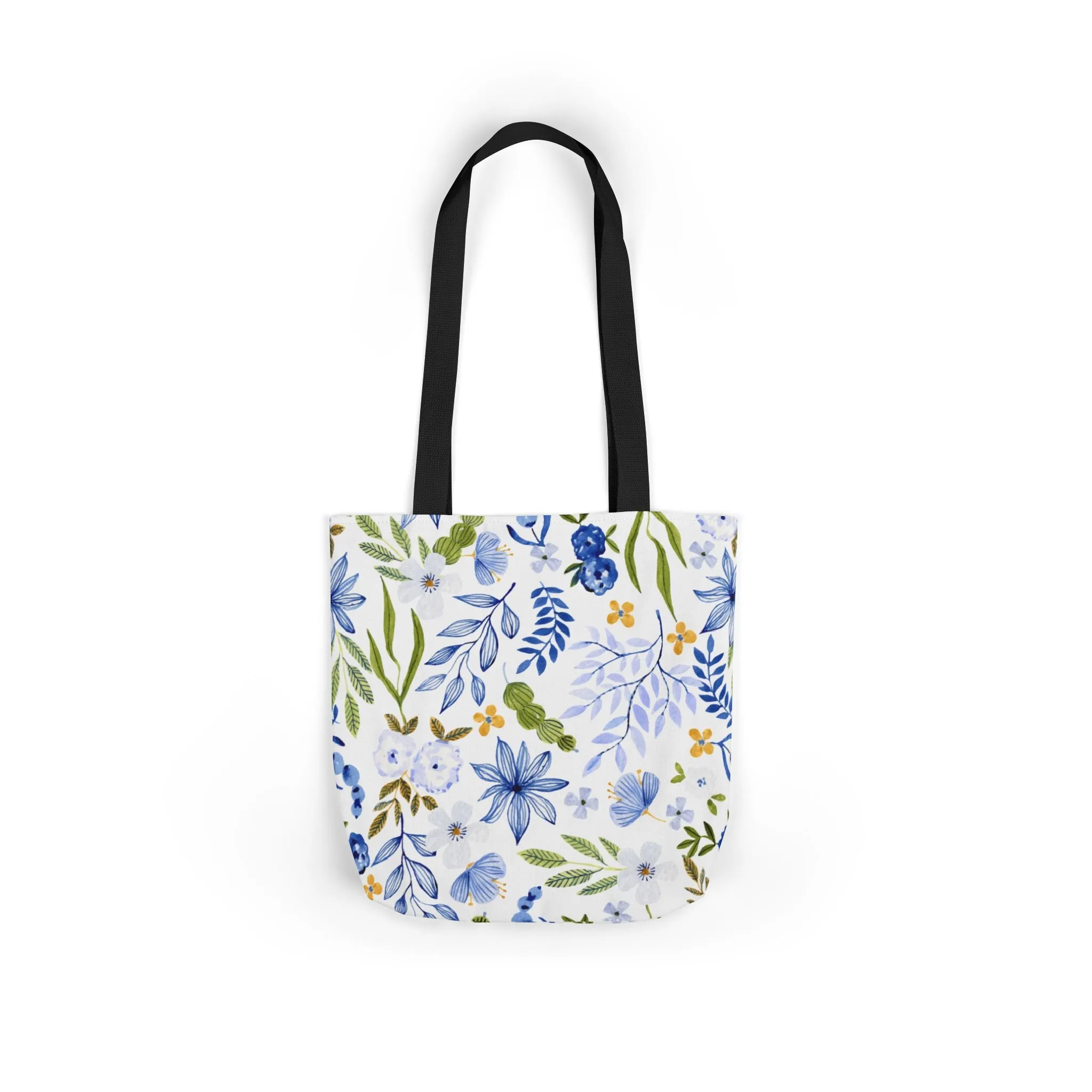 Floral Canvas Tote Bag Flower Handbag, Stylish Beach Tote, Vacation Bag