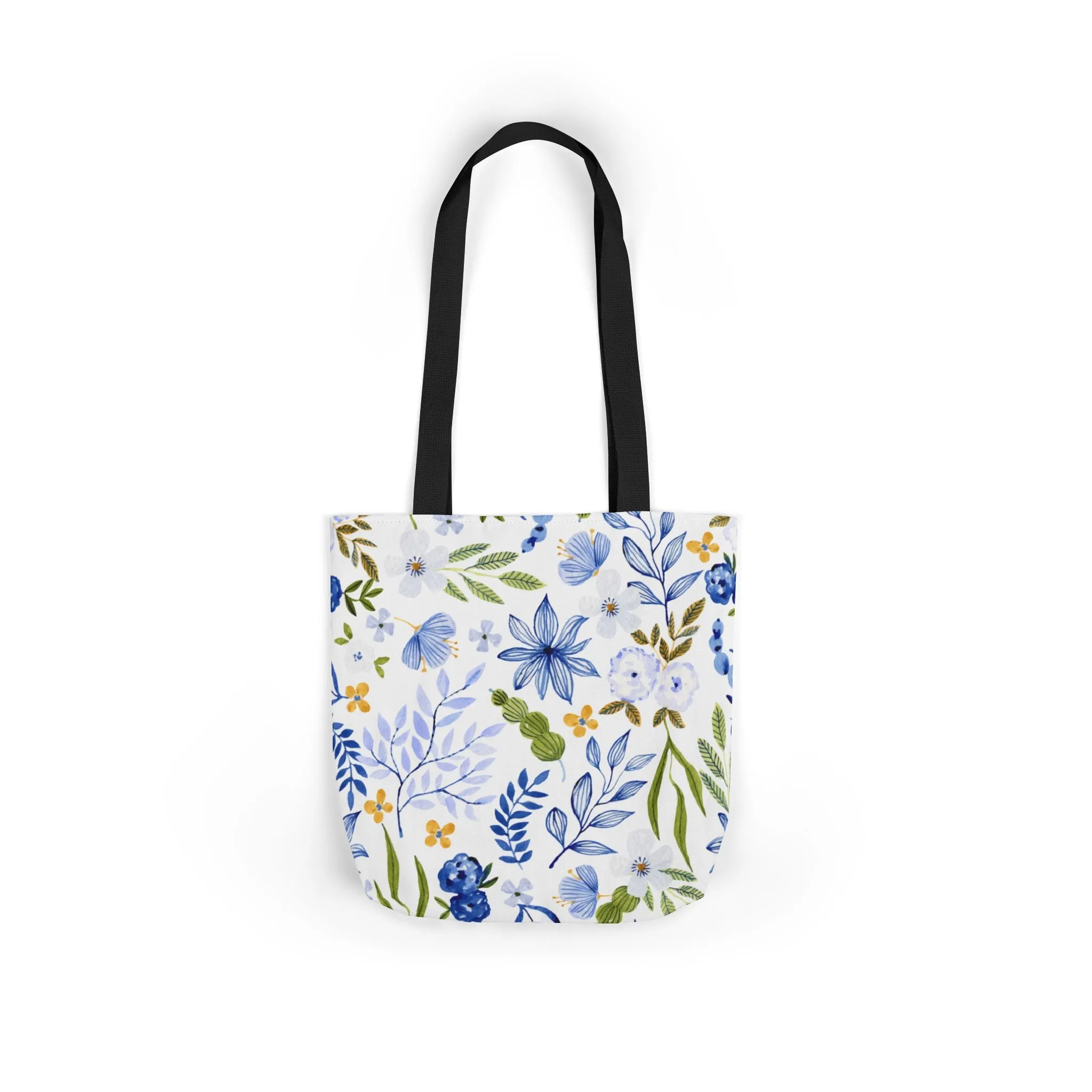 Floral Canvas Tote Bag Flower Handbag, Stylish Beach Tote, Vacation Bag