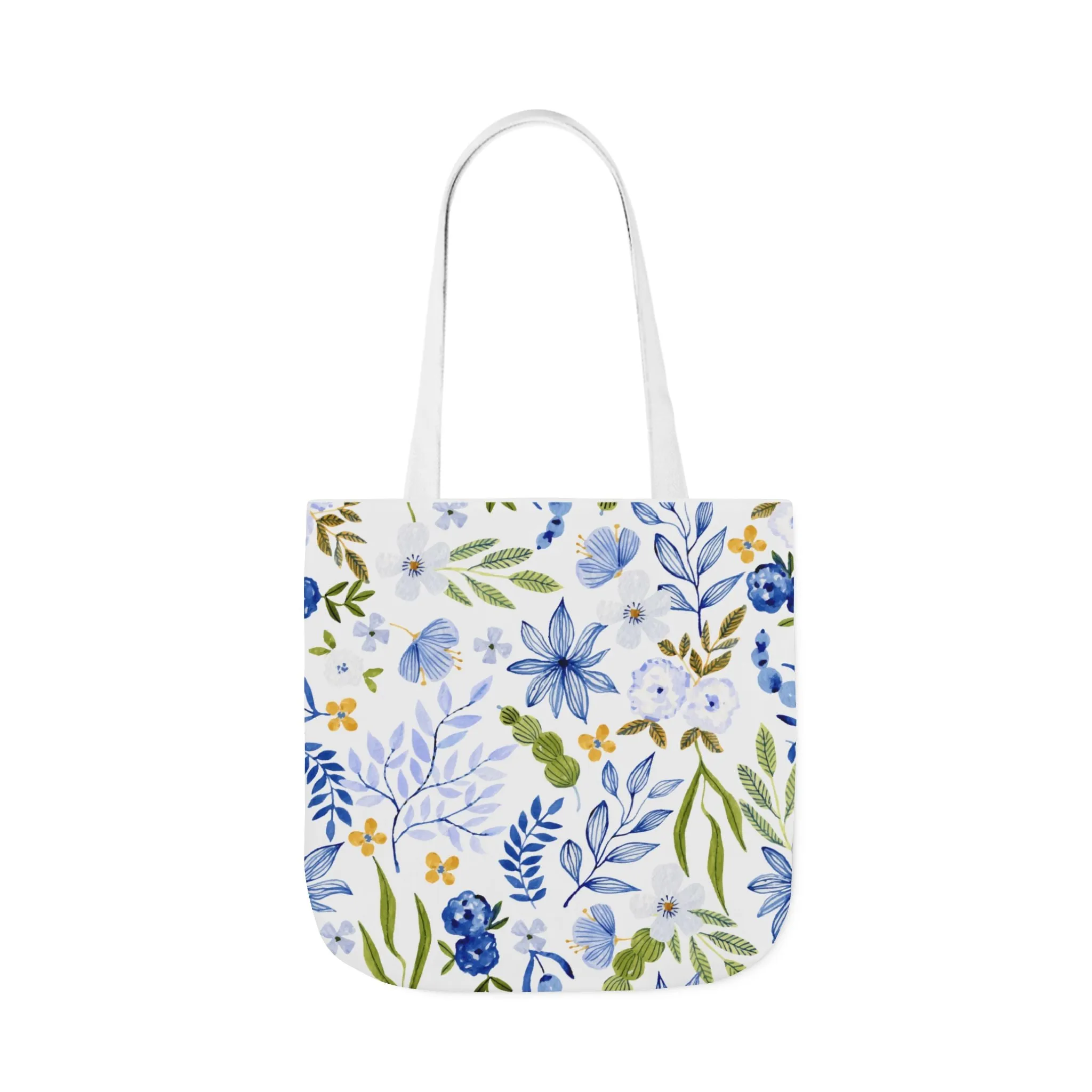 Floral Canvas Tote Bag Flower Handbag, Stylish Beach Tote, Vacation Bag