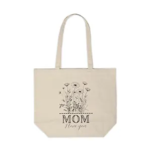 Floral Tote Bag - Perfect for Moms | Stylish & Eco-Friendly Canvas Shopping Tote