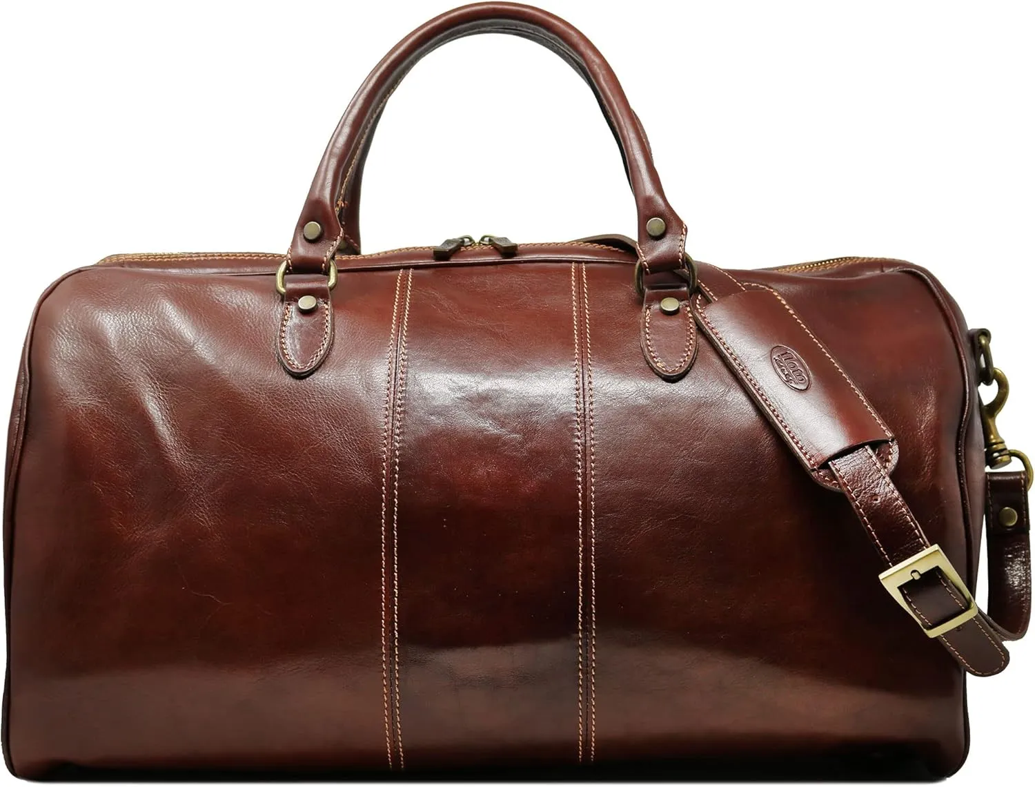 Floto Luggage Venezia Duffle, Vecchio Brown, One Size