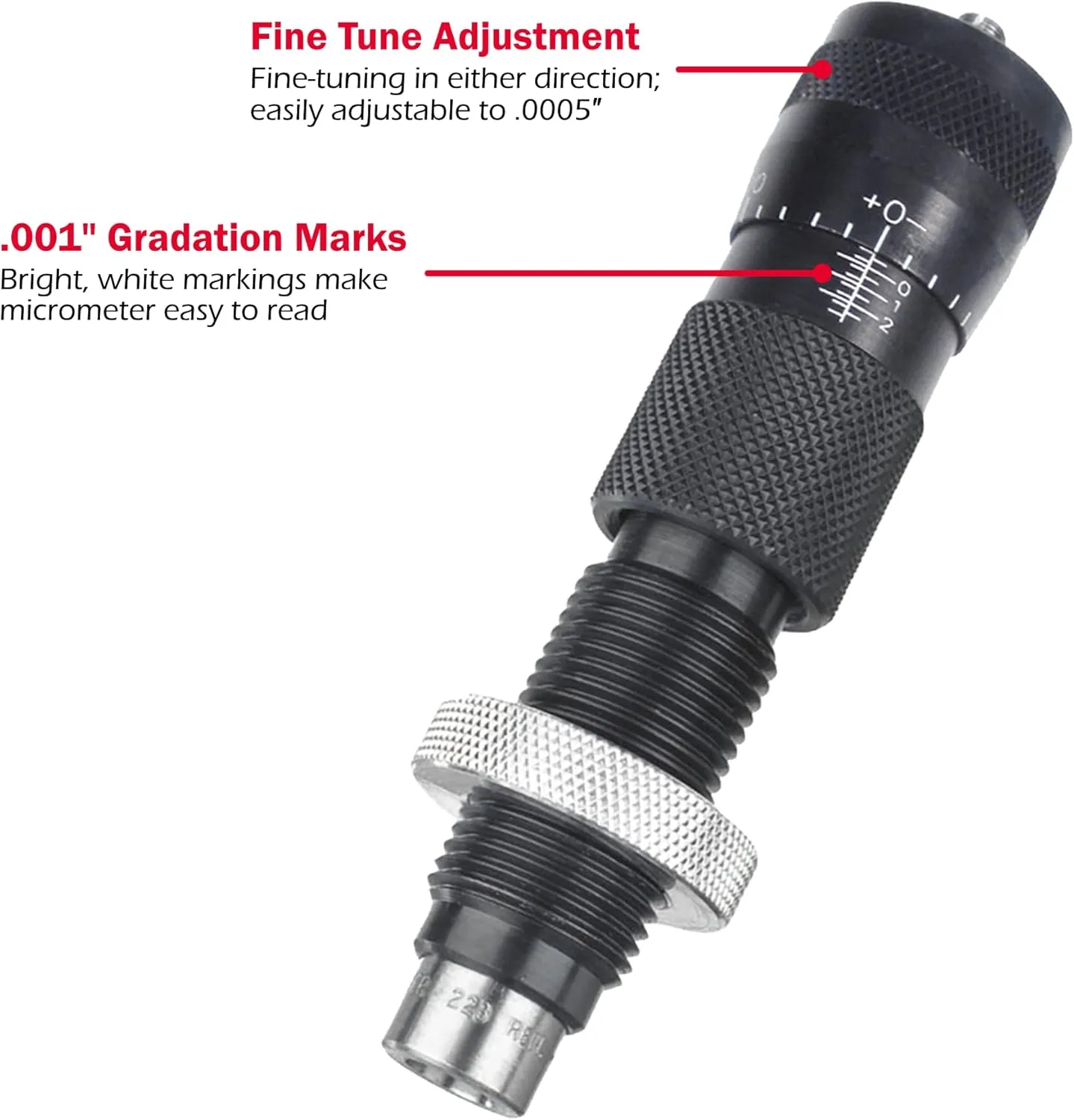Forster Products Ultra Die Set, Full Length Bushing Sizing Die, Bench Rest Ultra Micrometer Seater Die, and 3 Bushing Set