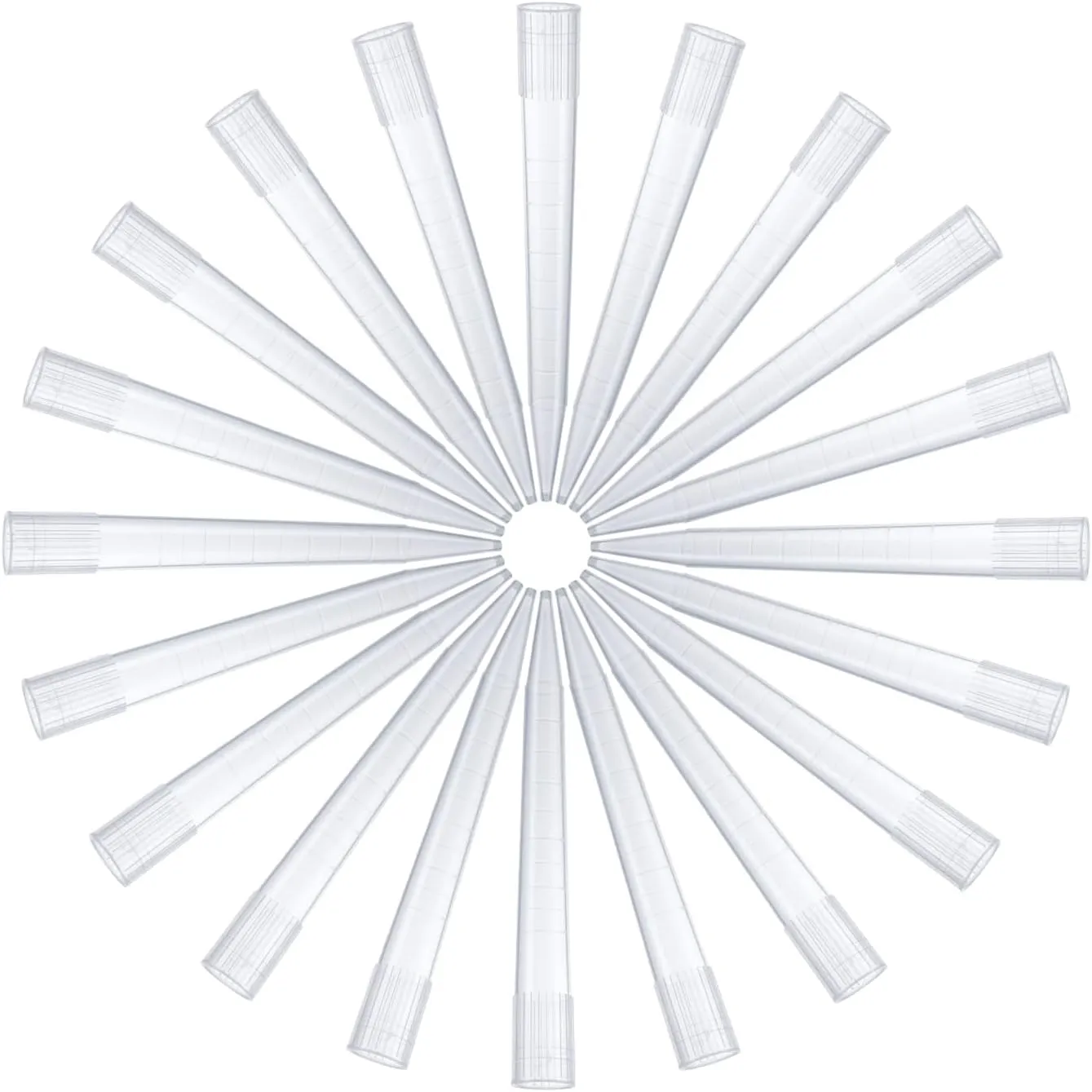 FOUR E'S SCIENTIFIC 5mL Pipette Tips Lab Microchemical Transparent Liquid Micropipette Pipettor Tips 5mL 100pcs - Autoclavable
