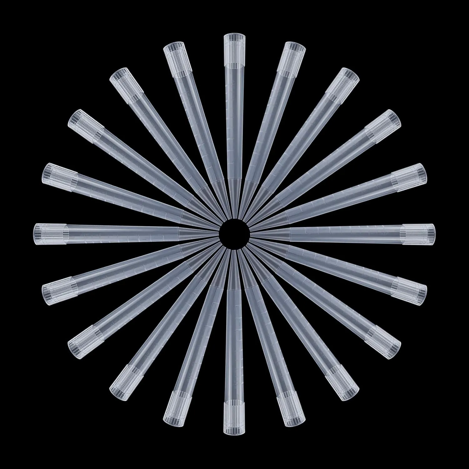 FOUR E'S SCIENTIFIC 5mL Pipette Tips Lab Microchemical Transparent Liquid Micropipette Pipettor Tips 5mL 100pcs - Autoclavable