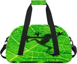 Frog Shadow Kids Overnighted Duffel Bag Carry-On Size & Ideal for School Practice or Weekender Travel with Zip and Shoulder Stra for Boys & Girls