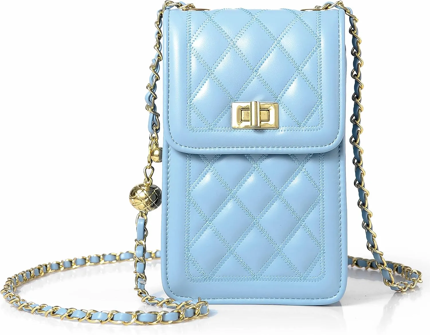 FSD.WG Women Small Crossbody Cell Phone Purse Leather Phone Purse Mini Messenger Shoulder Handbag Wallet