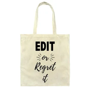 Funny Editor Gift English Teacher Reader Writer Funny Grammar Gift Natural White Multicolor Canvas Tote Bag