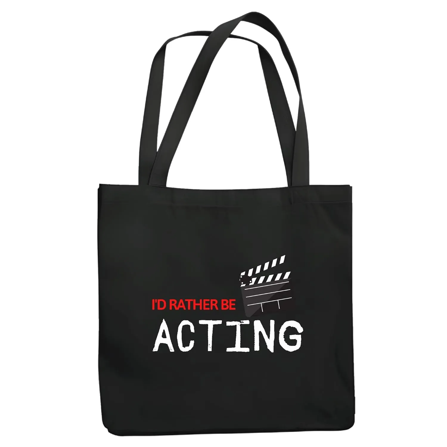 Funny for Directors Actors Actresses Who Love Acting Navy Black Multicolor Canvas Tote Bag