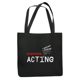 Funny for Directors Actors Actresses Who Love Acting Navy Black Multicolor Canvas Tote Bag