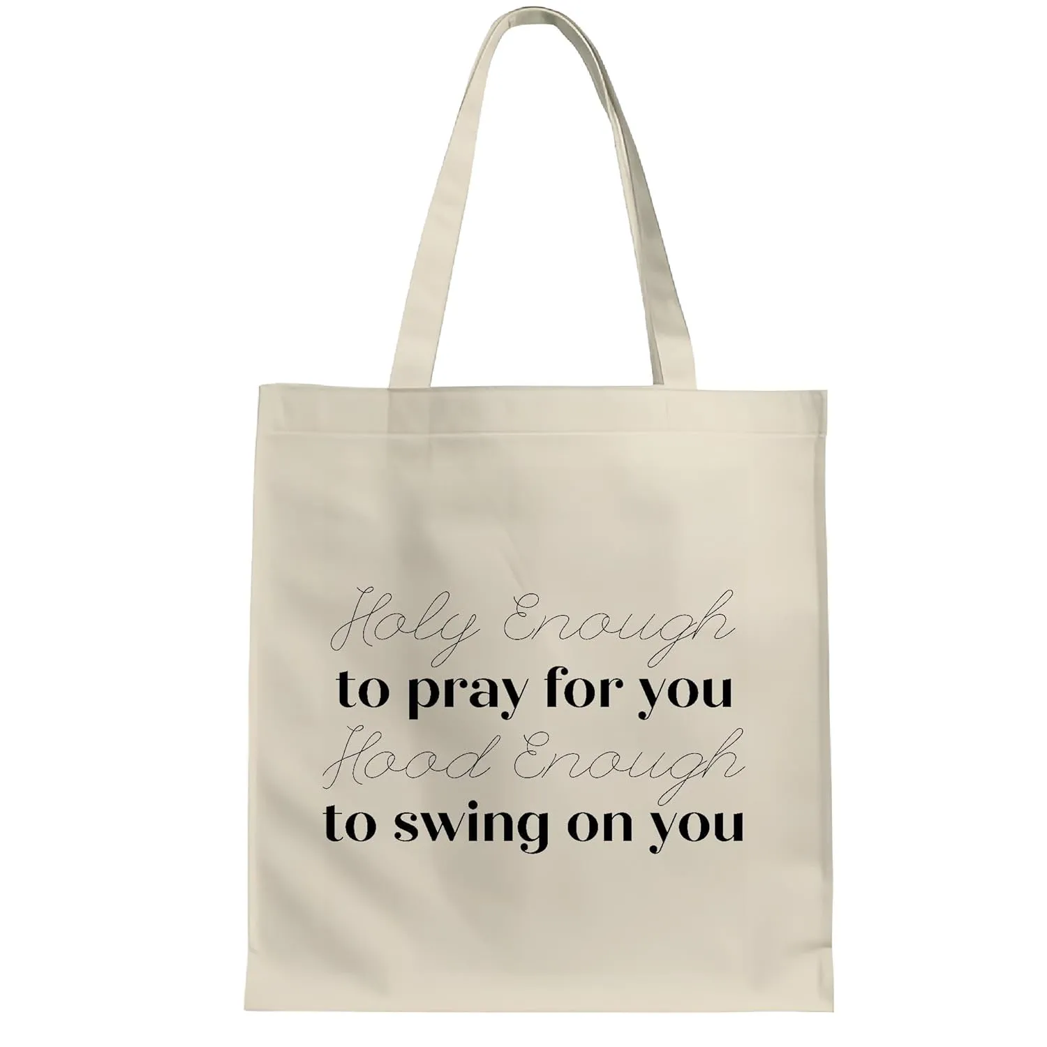 Funny Sarcasm Warning Gift For Those Who Threaten AntiSociety White Multicolor Canvas Tote Bag
