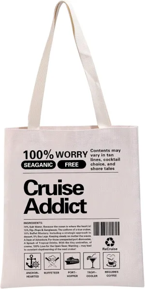 G2TUP Cruise Lover Gift Cruise Addict Tote Bag Family Cruise Handbag Cruise Souvenir Gift