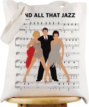 G2TUP Roxie Hart Musical Tote Bag Velma Kelly Musical Fans Gift And All That Jazz Shoulder Bag Billy Flynn Merch