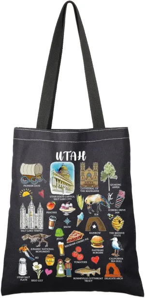 G2TUP Utah Souvenirs Gift Utah Travel Tote Bag Utah Home Handbag Utah Tourism Gift Utah Vacation Gift