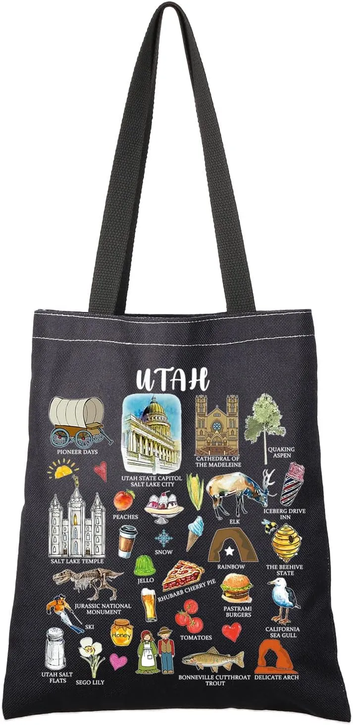 G2TUP Utah Souvenirs Gift Utah Travel Tote Bag Utah Home Handbag Utah Tourism Gift Utah Vacation Gift
