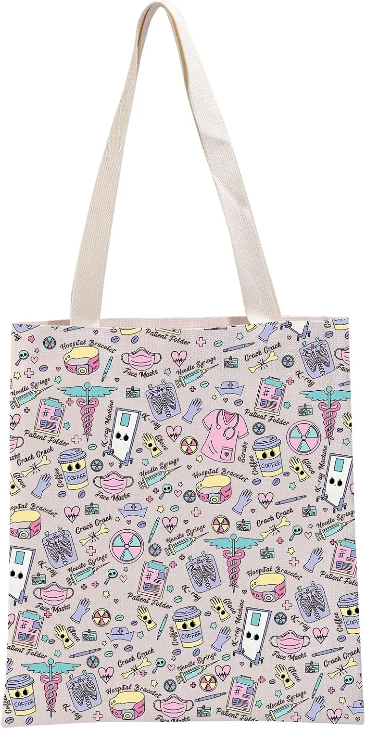 G2TUP X-ray Quotes Gift X-ray Tote Bag X-ray Tech Doodles Handbag Technician Radiologist Gift X-ray Teach Gift