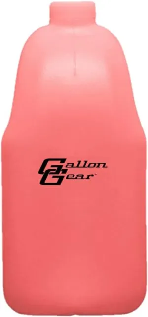 Gallon Gear HALF-GALLON LARGE WATER BOTTLE | BPA-FREE PLASTIC | REUSABLE WATER JUG | HYDRATION WATER BOTTLE FOR MEN & WOMEN | GYM, SPORTS, TRAINING & FITNESS (PINK)
