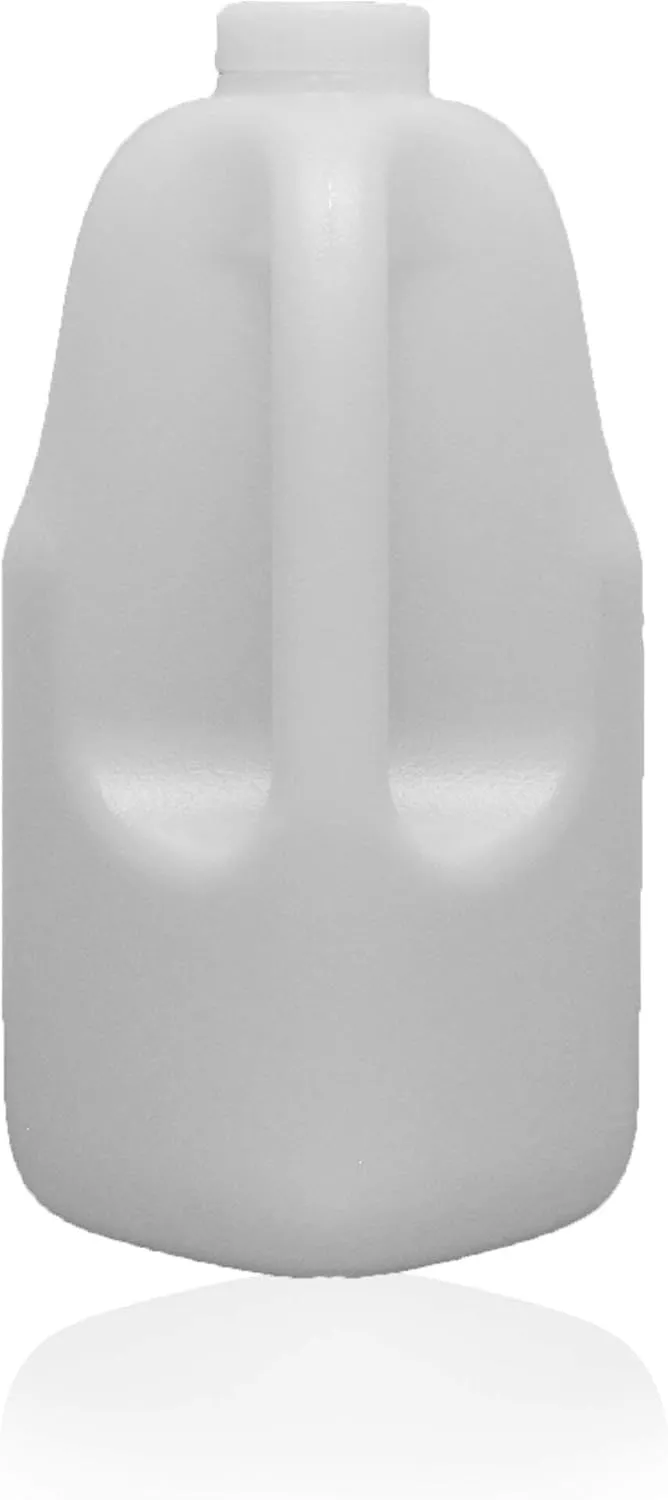 Gallon Gear HALF-GALLON LARGE WATER BOTTLE | BPA-FREE PLASTIC | REUSABLE WATER JUG | HYDRATION WATER BOTTLE FOR MEN & WOMEN | GYM, SPORTS, TRAINING & FITNESS (WHITE)