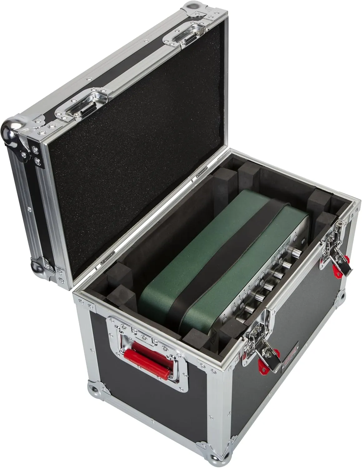 Gator Cases G-TOUR Series ATA Style Road Case for Mini Electric Guitar Amp Heads Such as Marshall JTM1H - Equipped with Heavy Duty Latches and Spring Loaded Handles; (G-TOURMINIHEAD2)