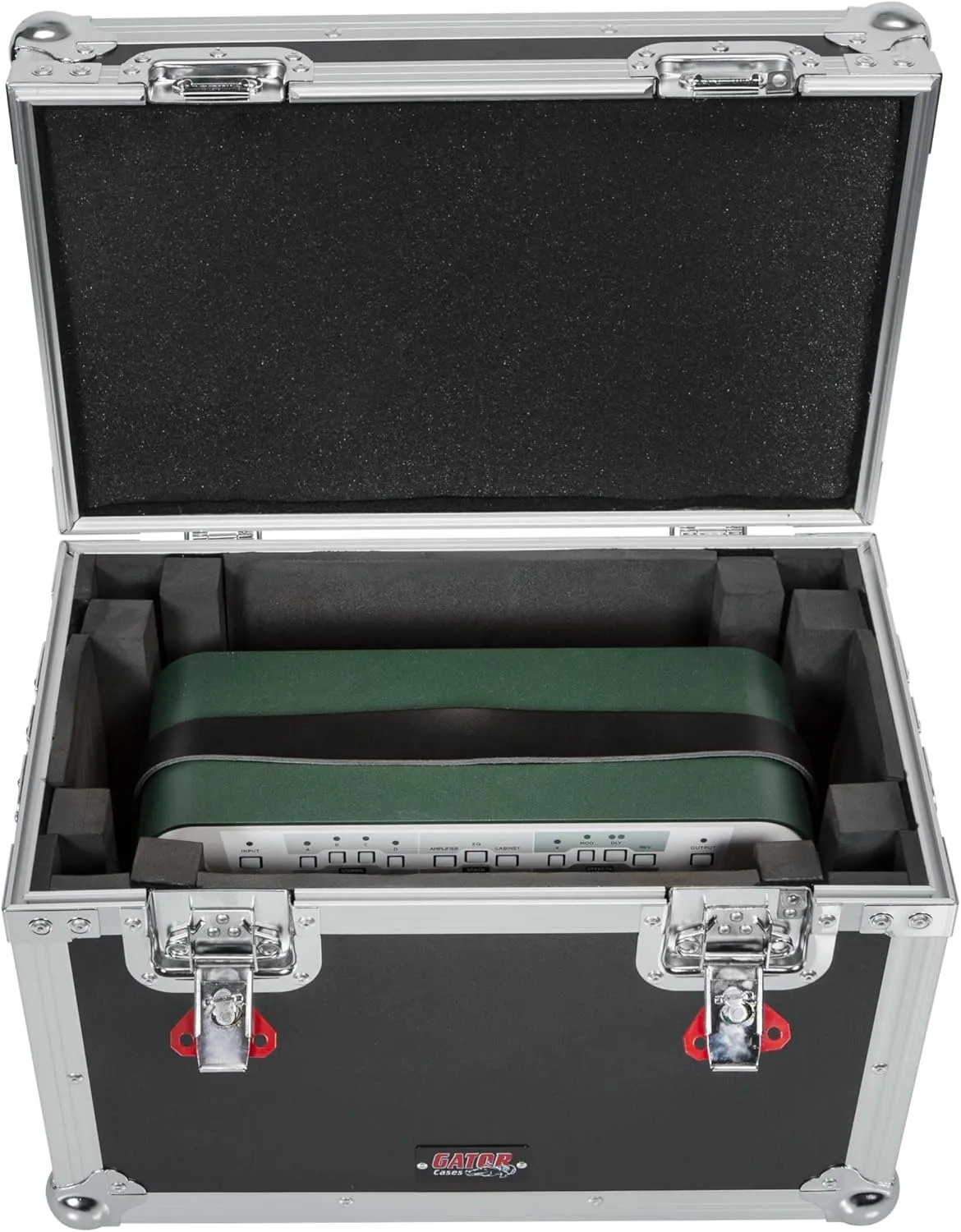 Gator Cases G-TOUR Series ATA Style Road Case for Mini Electric Guitar Amp Heads Such as Marshall JTM1H - Equipped with Heavy Duty Latches and Spring Loaded Handles; (G-TOURMINIHEAD2)