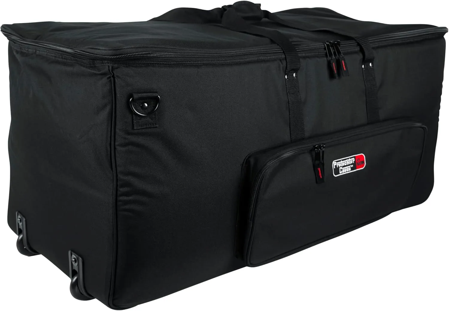 Gator Cases Protechtor Series Lightweight Padded Electronic Drum Kit Bag with Adjustable Interior Padding, Tow Handle, and Wheels - Large 36" x 16" x 16" Interior (GP-EKIT3616-BW)