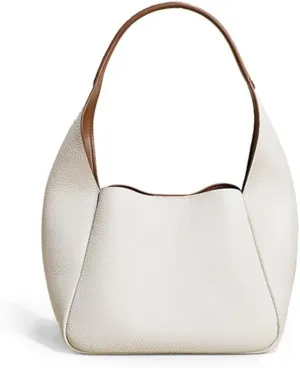 Genuine Leather Women's Bag Top Layer Cowhide Bucket Cabbage Basket Bag Single Shoulder Bag Design Bag