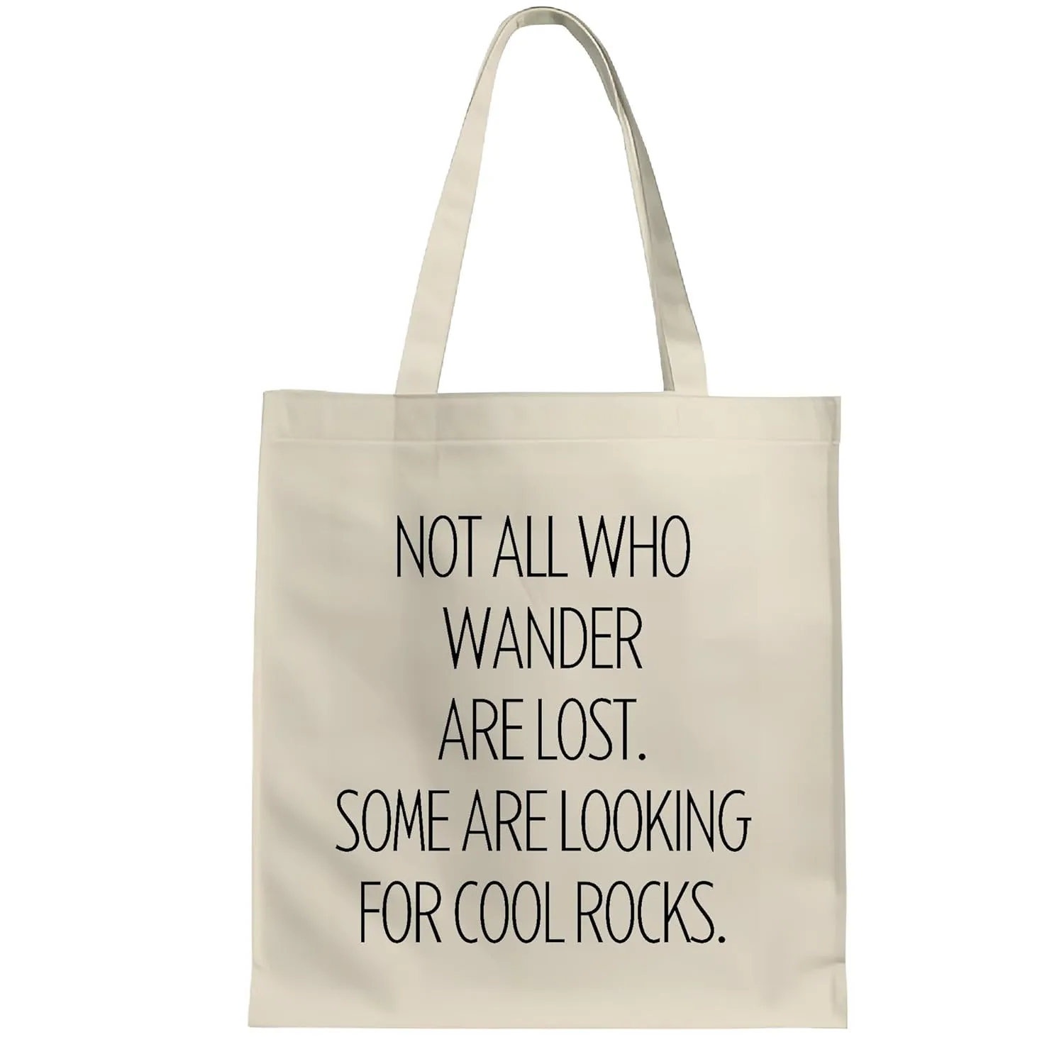 Geology themed gift for wanderers who love rocks and appreciate Geologists Natural White Multicolor Canvas Tote Bag