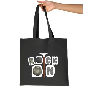 Gift Idea for Rock Collectors Mineral Collecting Geology Geologist Allied Geologic Specialties Geode Agate Lapidary Navy Black Multicolor Canvas Tote Bag