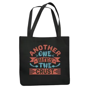 Gift Ideas for Food and Drink Lovers Looking for a Laugh Another One for the Crusts Navy Black Multicolor Canvas Tote Bag