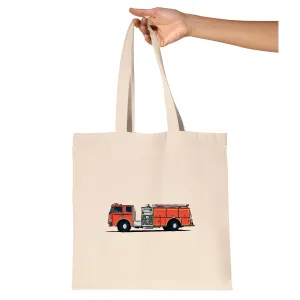 Gift Ideas for Kids Fire Engine Trucks Toys for Boys and Girls Natural Multicolor Canvas Tote Bag