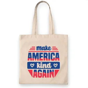 Gift of Kindness Uplift Your Nation Spread Positive For Teens Adults White Multicolor Canvas Tote Bag
