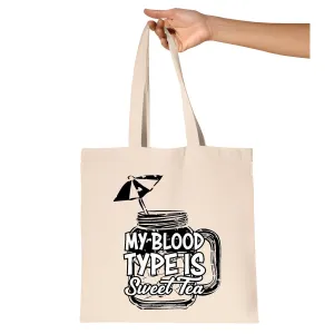 Gifts for Southern Food Lovers Sweet Tea Fried Chicken Food Perfect for Foodies Home Cooks and Southerners Natural White Multicolor Canvas Tote Bag